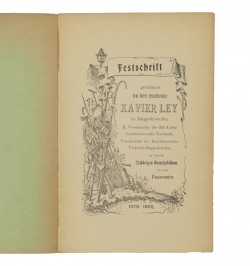 Festschrift zur Erinnerung an das dreifache Feuerwehrfest.