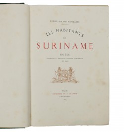 Les Habitants de Suriname. Notes recueillies à l’Exposition coloniale d’Amsterdam en 1883.