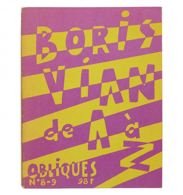 [Revue] Obliques n°8-9. Boris Vian de A à Z.