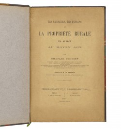 Les seigneurs, les paysans et la propriété rurale en Alsace au Moyen Âge.
