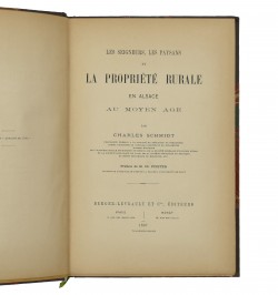 Les seigneurs, les paysans et la propriété rurale en Alsace au Moyen Âge.