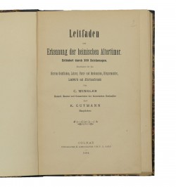 Leitfaden zur Erkennung der heimischen Altertümer.