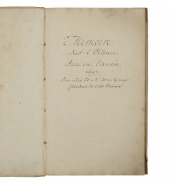 Mémoire sur l'Alsace fait en l'année 1697.
