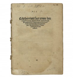 Celeberrimi sacrarum literarum doctoris Joannis Geiler Keisersbergij : Argentinensiu Concionatoris bene meriti.