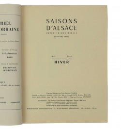 Saisons d'Alsace n°1 1952. Hansi 1873-1951.