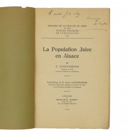 La population juive en Alsace.