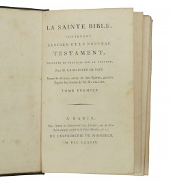 La Sainte Bible contenant l'Ancien et le Nouveau Testament,