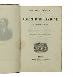 Œuvres complètes de Casimir Delavigne de l'Académie française.