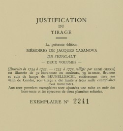 Mémoires de Jacques Casanova de Seingalt.