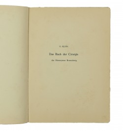 Das Buch der Cirurgia des Hieronymus Brunschwig. Strassburg, J. Grüninger, 1497.