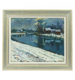 Les environs de la Robertsau sous la neige. 1923.