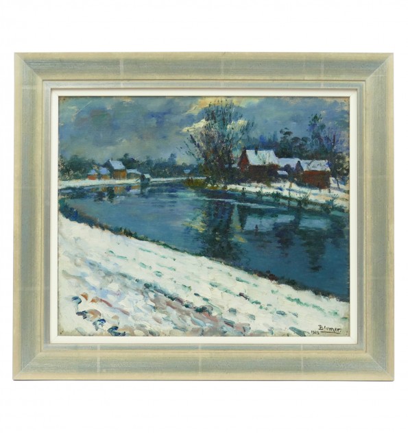 Les environs de la Robertsau sous la neige. 1923.