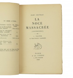 La noce massacrée (Souvenirs). 1. Visites à Maurice Barrès.