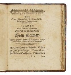 [Colmar] Christliche Einweihungs Predigt Deren