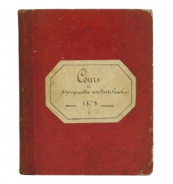 [Manuscrit]. Cours de topographie et de fortification. 1878.