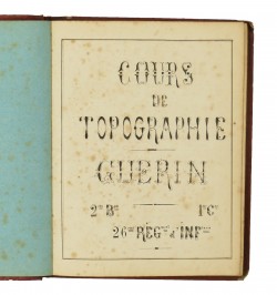 [Manuscrit]. Cours de topographie et de fortification. 1878.