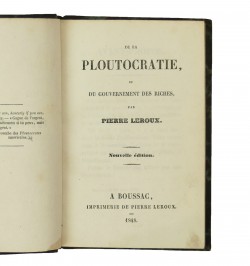 De la ploutocratie, ou du gouvernement des riches.