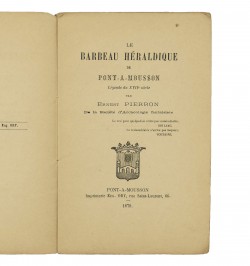 Le Barbeau héraldique de Pont-à-Mousson, légende du XVIIe siècle.