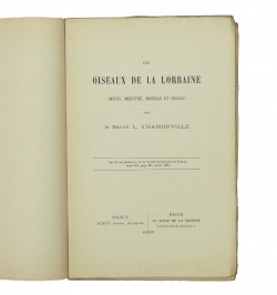 Les oiseaux de la Lorraine (Meuse, Meurthe, Moselle et Vosges).