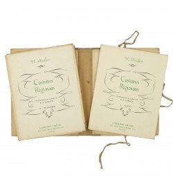 Costumes régionaux. 74 illustrations en couleurs de P. A. Leroux.