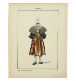 Costumes régionaux. 74 illustrations en couleurs de P. A. Leroux.