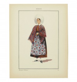 Costumes régionaux. 74 illustrations en couleurs de P. A. Leroux.