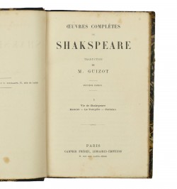 Oeuvres complètes de Shakespeare. Traduction de M. Guizot.