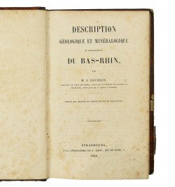 Description géologique et minéralogique du département du Bas-Rhin.
