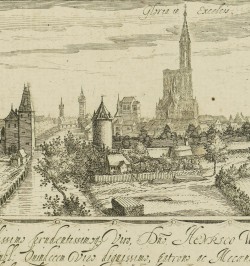 [Vue de Strasbourg] Strasburg. Gloria in excelsis.