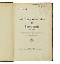 Recueil de thèses d'hydrologie thérapeutique.