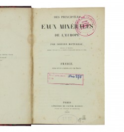 Des principales eaux minérales de l'Europe.