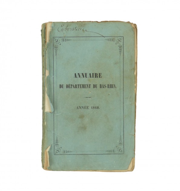 Annuaire du département du Bas-Rhin. Année 1868.