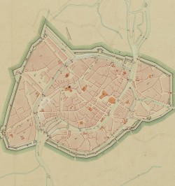 [Plan manuscrit] Mémoire militaire sur la place de Strasbourg.