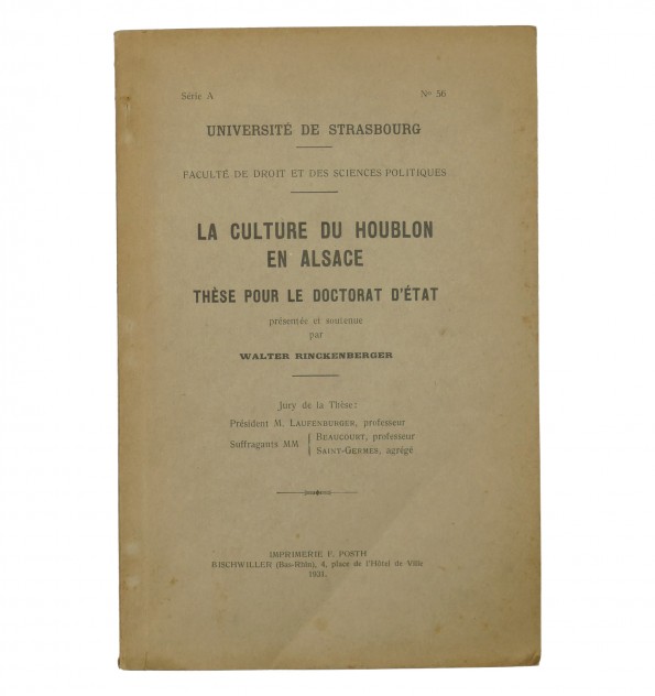 La culture du houblon en Alsace.