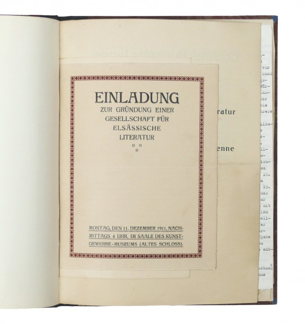 [Ensemble] Société de littérature alsacienne. Gesellschaft für elsässische Literatur.