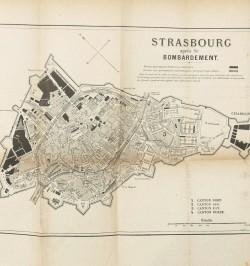 Guerre de 1870. Le siège et le bombardement de Strasbourg.