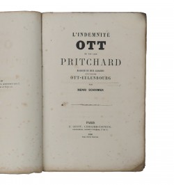 L'indemnité Ott, ne pas lire Pritchard, dialogue de deux Alsaciens sur l'affaire Ott-Eulenbourg.