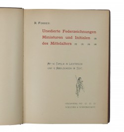Unedierte Federzeichnungen, Miniaturen und Initialen des Mittelalters.