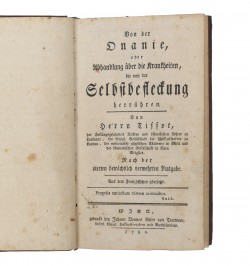 Von der Onanie, oder Abhandlung über die Krankheiten, die von der Selbstbefleckung herrühren.