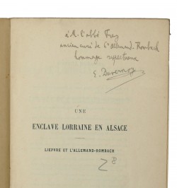 Une enclave lorraine en Alsace : Lièpvre et l'Allemand-Rombach.