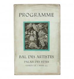 Bal des artistes : Les joujoux programme palais des fêtes 1er mars 1924.