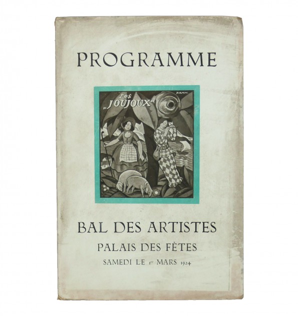 Bal des artistes : Les joujoux programme palais des fêtes 1er mars 1924. Bal des artistes : Les joujoux programme palais des fêtes 1er mars 1924.