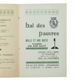 Bal des pauvres : Mille et une nuits programme 7 mars 1931.
