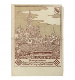[Menu] Inauguration de l'exposition nationale. Strasbourg 19 juillet 1919.