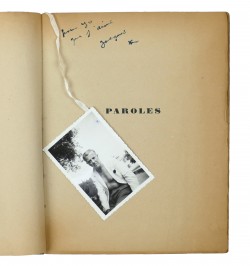 Paroles. Couverture de Brassaï.