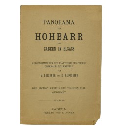 Panorama vom Hohbarr bei Zabern im Elsass.