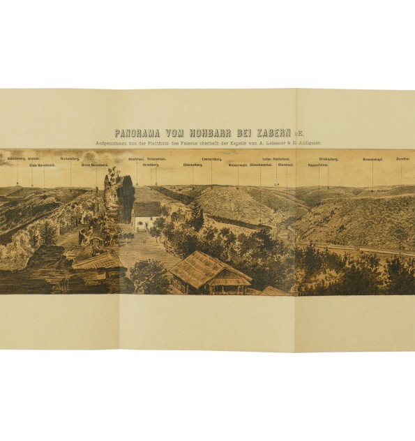 Panorama vom Hohbarr bei Zabern im Elsass. Panorama vom Hohbarr bei Zabern im Elsass.