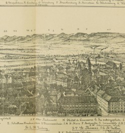 Panorama de la plate-forme de la cathédrale de Strasbourg.