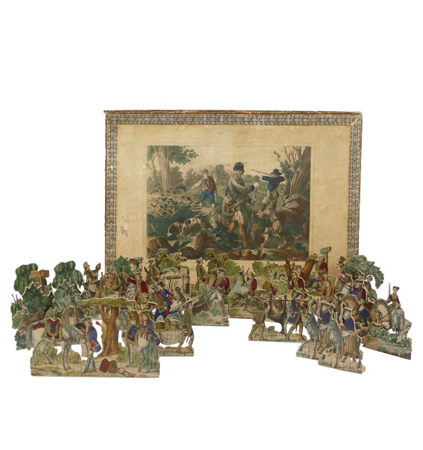 [Jeu ancien - diorama] La chasse aux perdrix.
