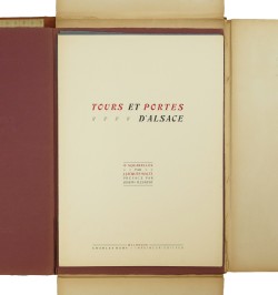 Tours et portes d'Alsace. 12 aquarelles par J.-Jacques Waltz. Préface par Joseph Fleurent.